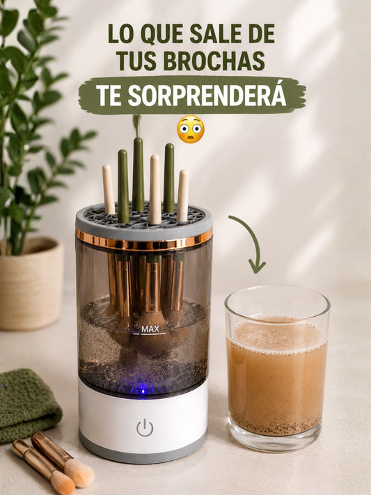 Mantén tus brochas limpias en minutos y cuida mejor tu piel.